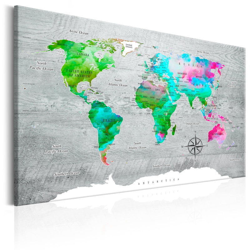 Glezna - World Map_ Green Paradise Home Trends