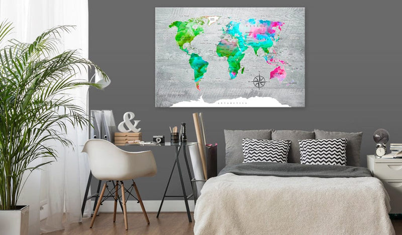 Glezna - World Map_ Green Paradise Home Trends